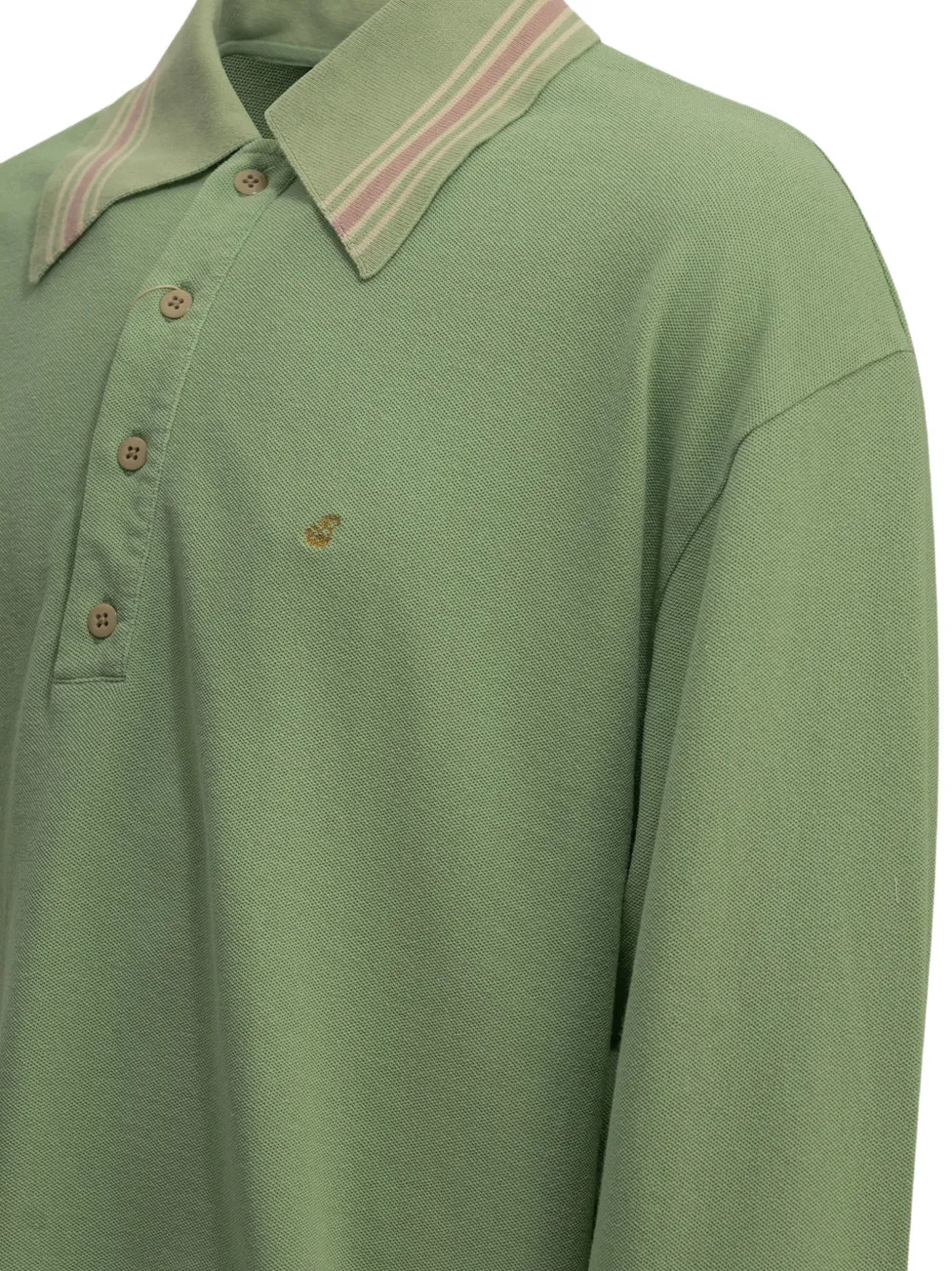 KAPITAL long-sleeve polo shirt Groen
