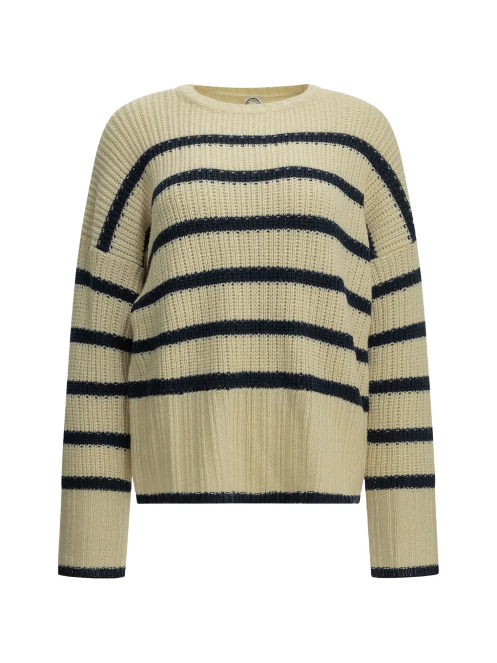 Ines De La Fressange Maelia striped merino-wool sweater - Weiß