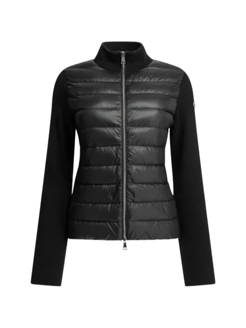 Moncler quilted-panel zip-up jacket