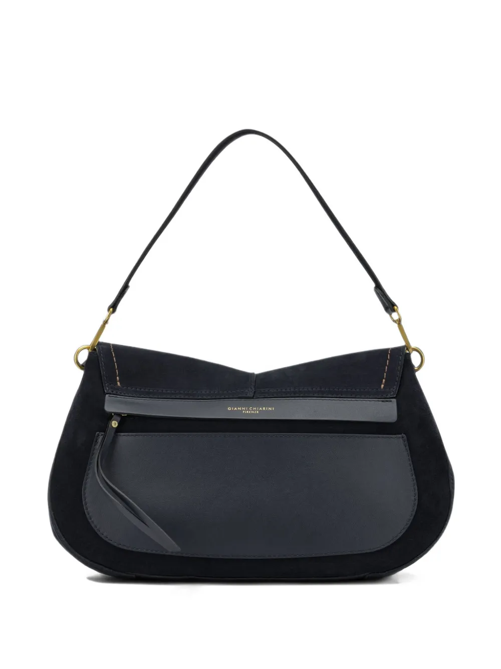 GIANNI CHIARINI Helena Round shoulder bag - Blue