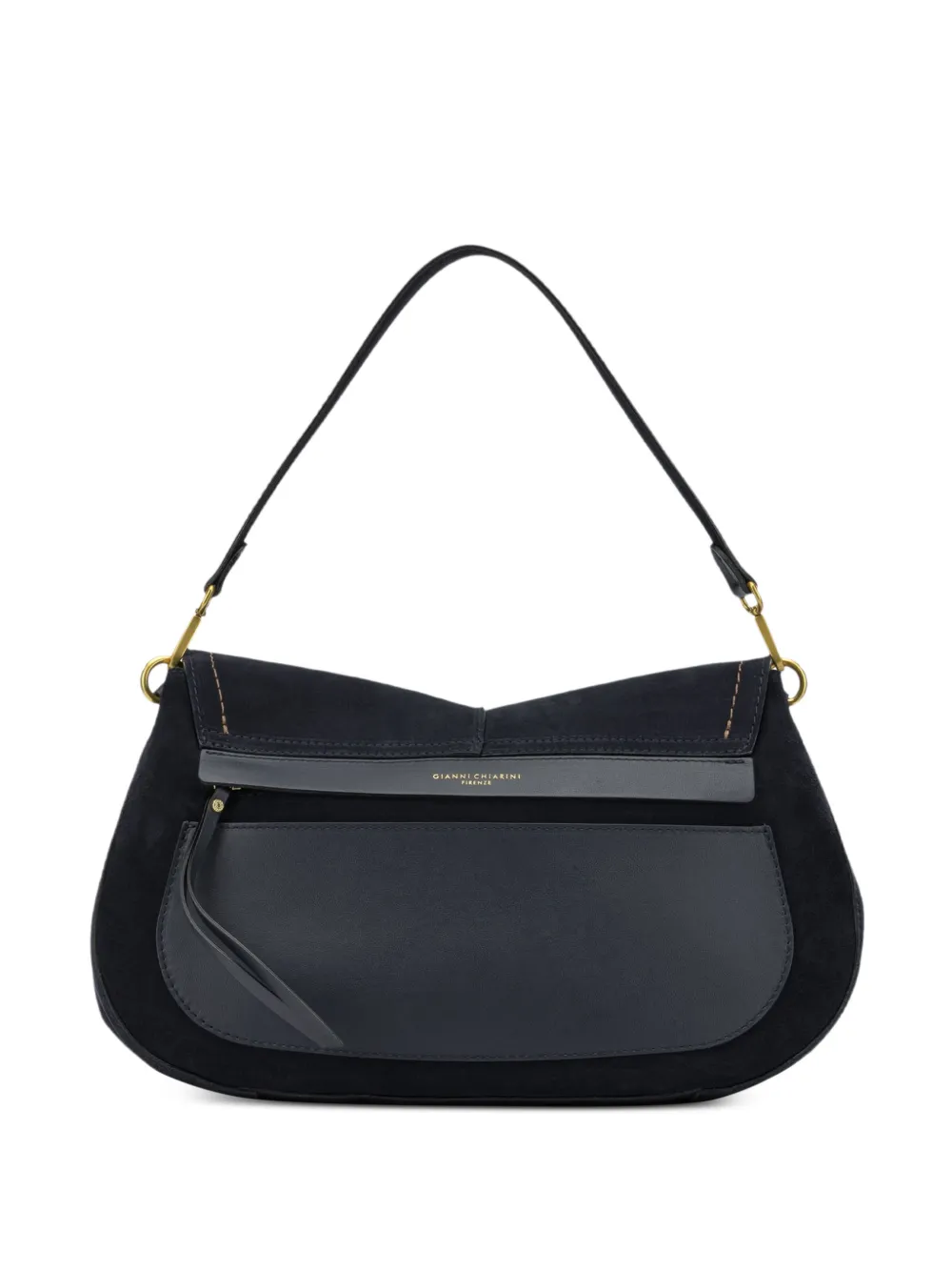 GIANNI CHIARINI Helena Round shoulder bag - Blu