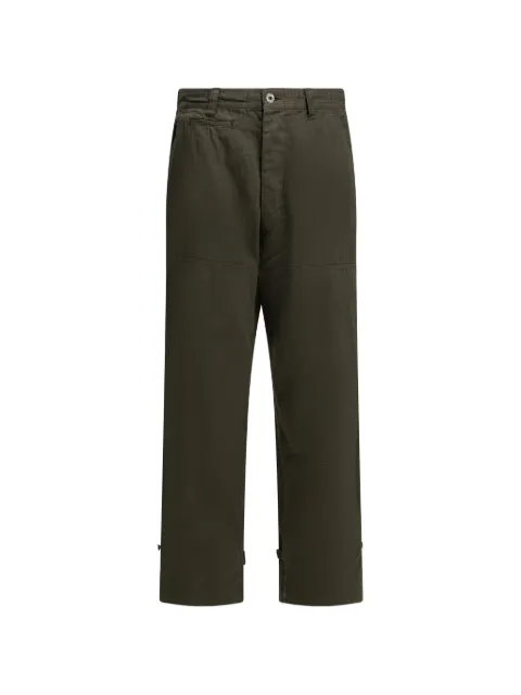 A.PRESSE herringbone-weave cargo trousers