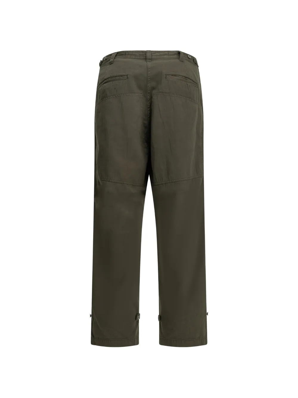 A.PRESSE herringbone-weave cargo trousers Groen