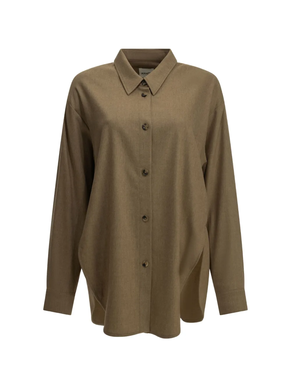 KHAITE button-up shirt Bruin