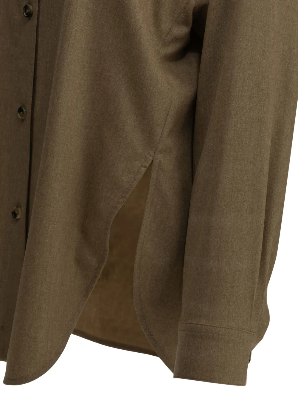 KHAITE button-up shirt Bruin