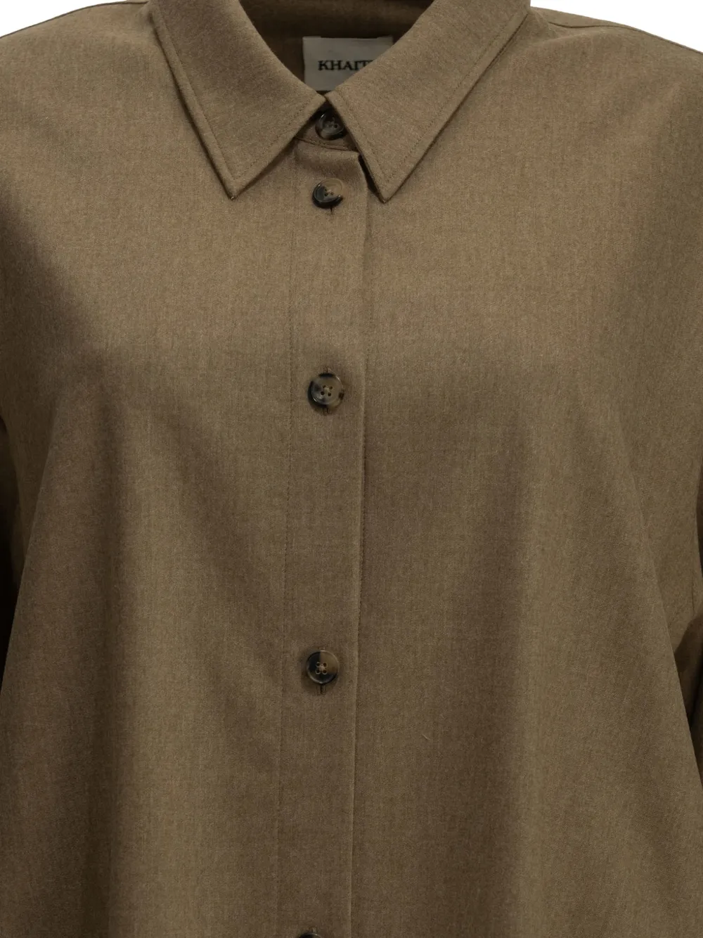 KHAITE button-up shirt Bruin