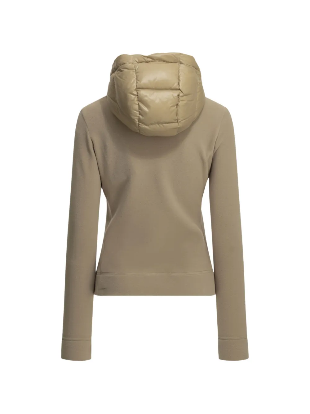 Moncler Grenoble quilted hooded sweater Beige