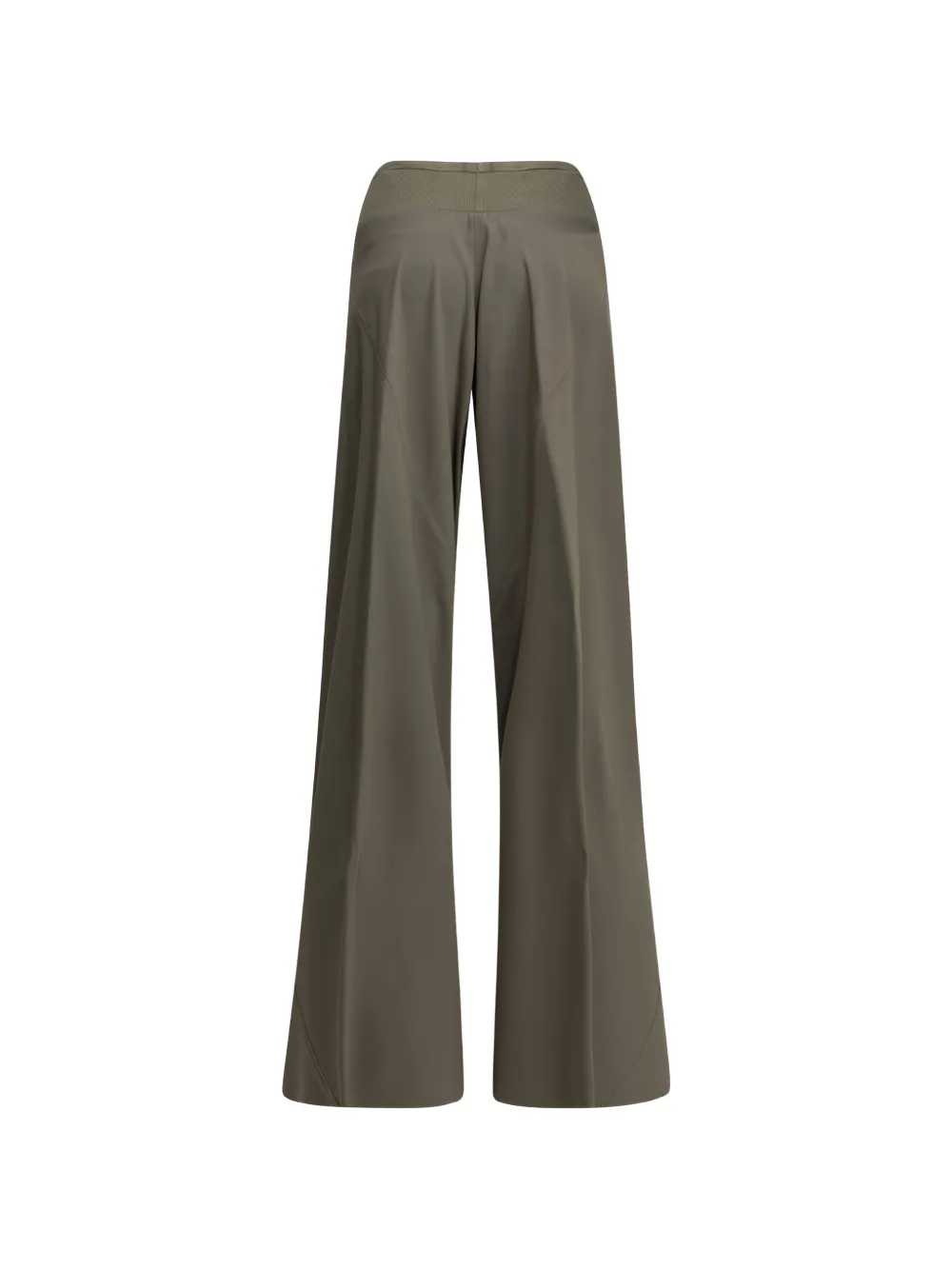 Rick Owens ribbed-waistband wide-leg trousers Grijs