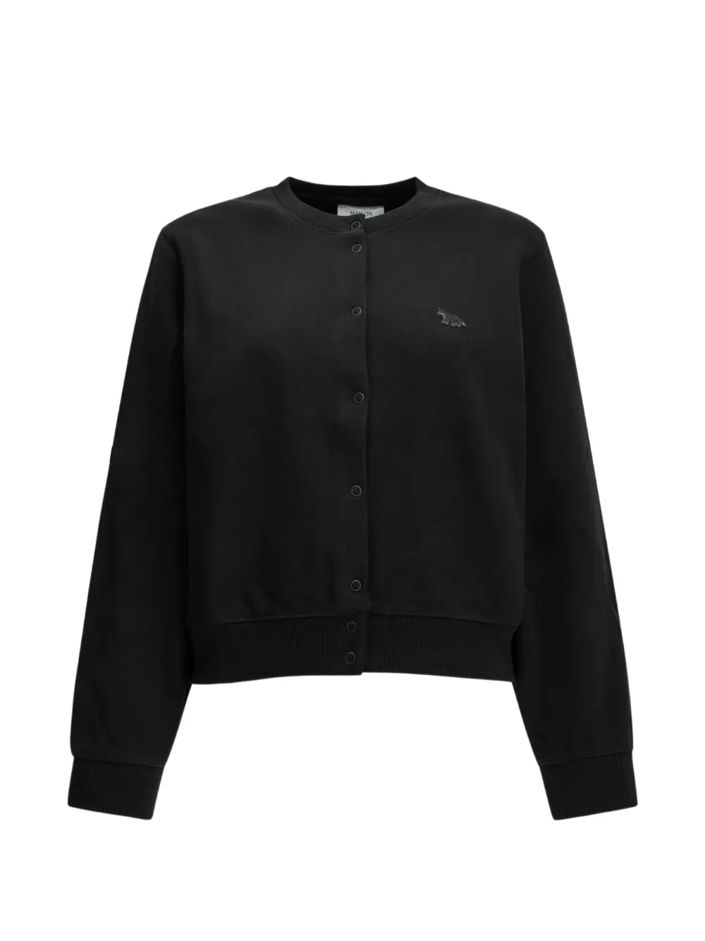 Maison Kitsuné Baby Fox patch cardigan sweater - Nero