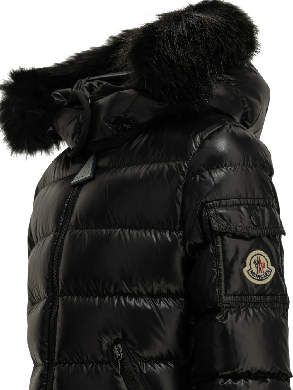 Moncler Enfant Baby gewatteerde jas Zwart