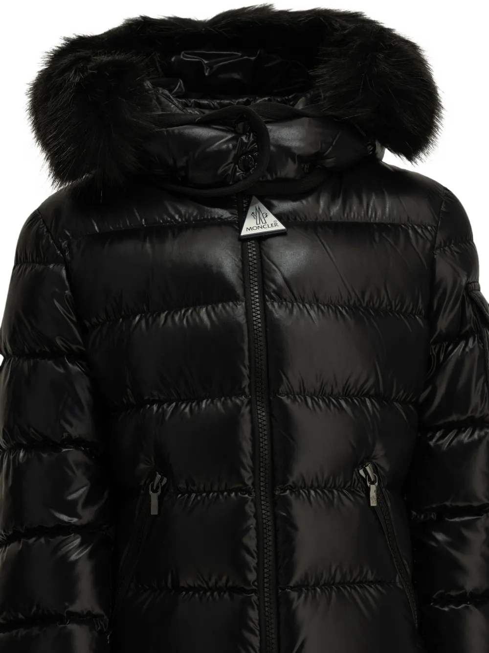Moncler Enfant Baby gewatteerde jas Zwart