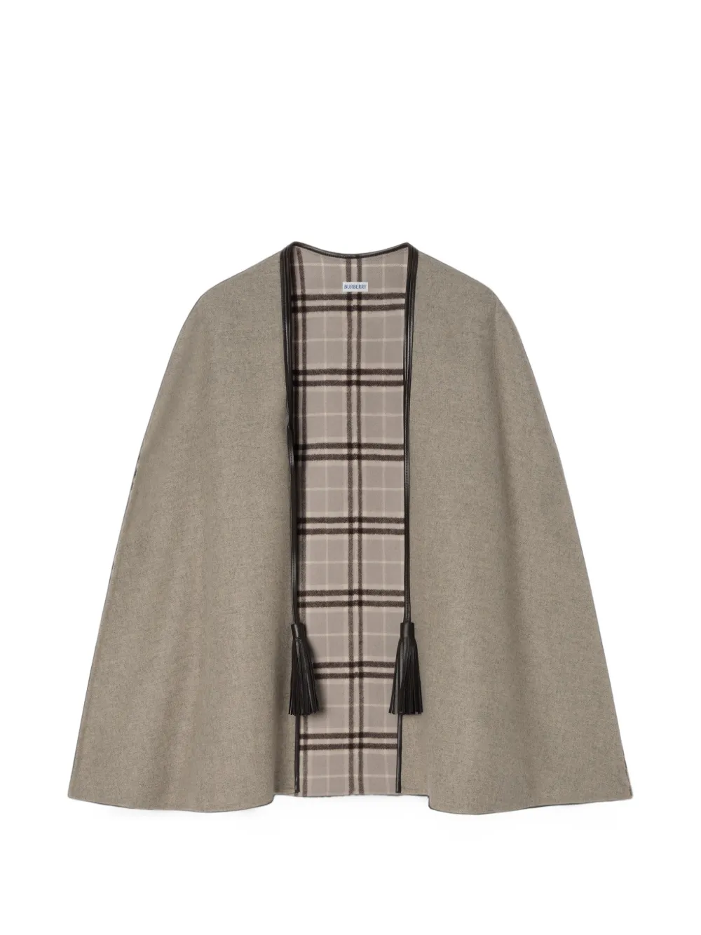 Burberry wool Eden cape - Nude