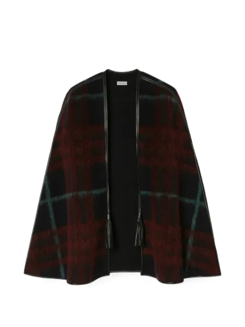 Burberry check-pattern cape