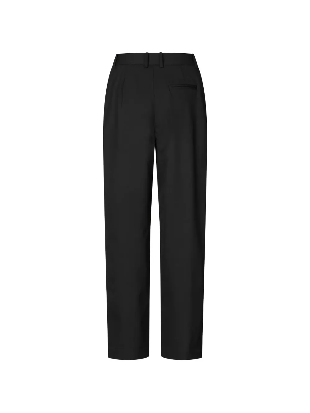 SAMSOE Saagneta pleated straight-leg trousers Zwart