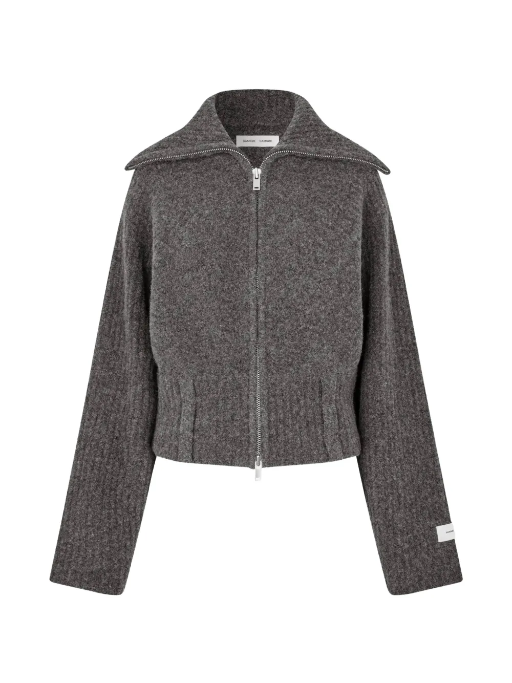 SAMSOE SAMSOE Samirra belted zip-up cardigan - Grey