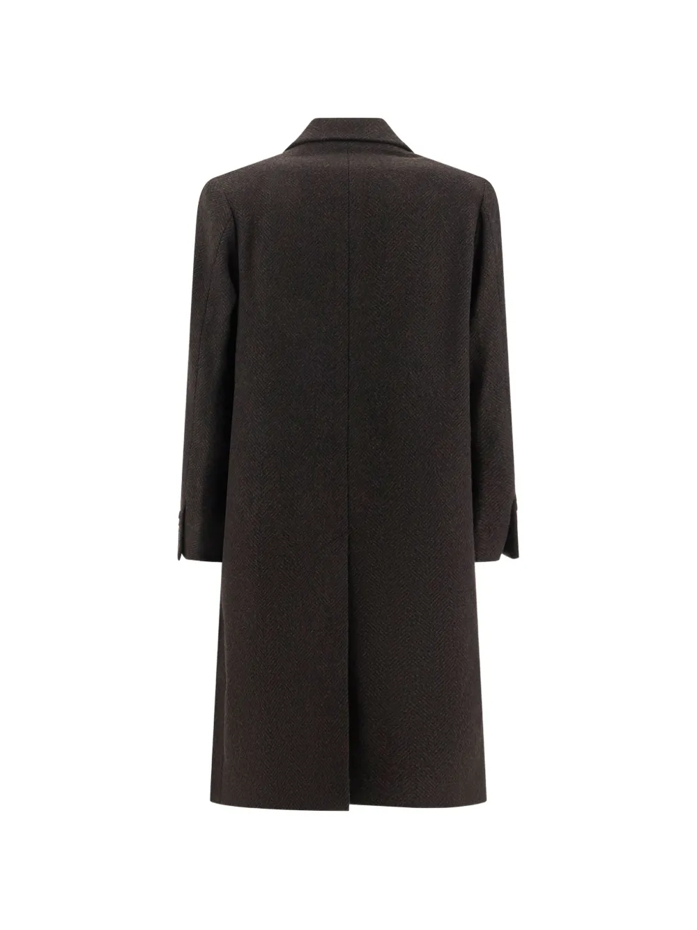 Paul Smith herringbone double-breasted coat Bruin