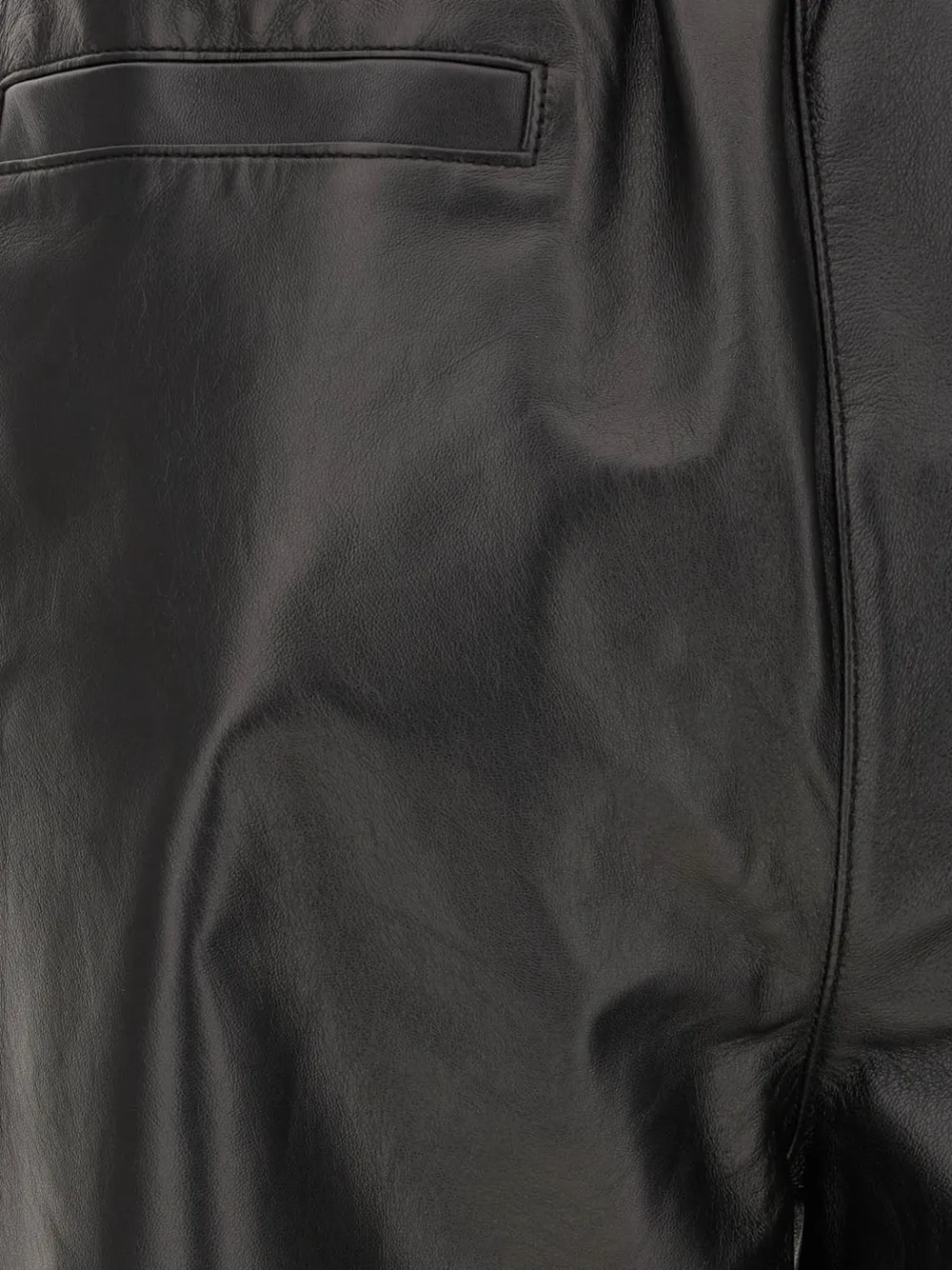 Antonelli elasticated-waist leather trousers Zwart