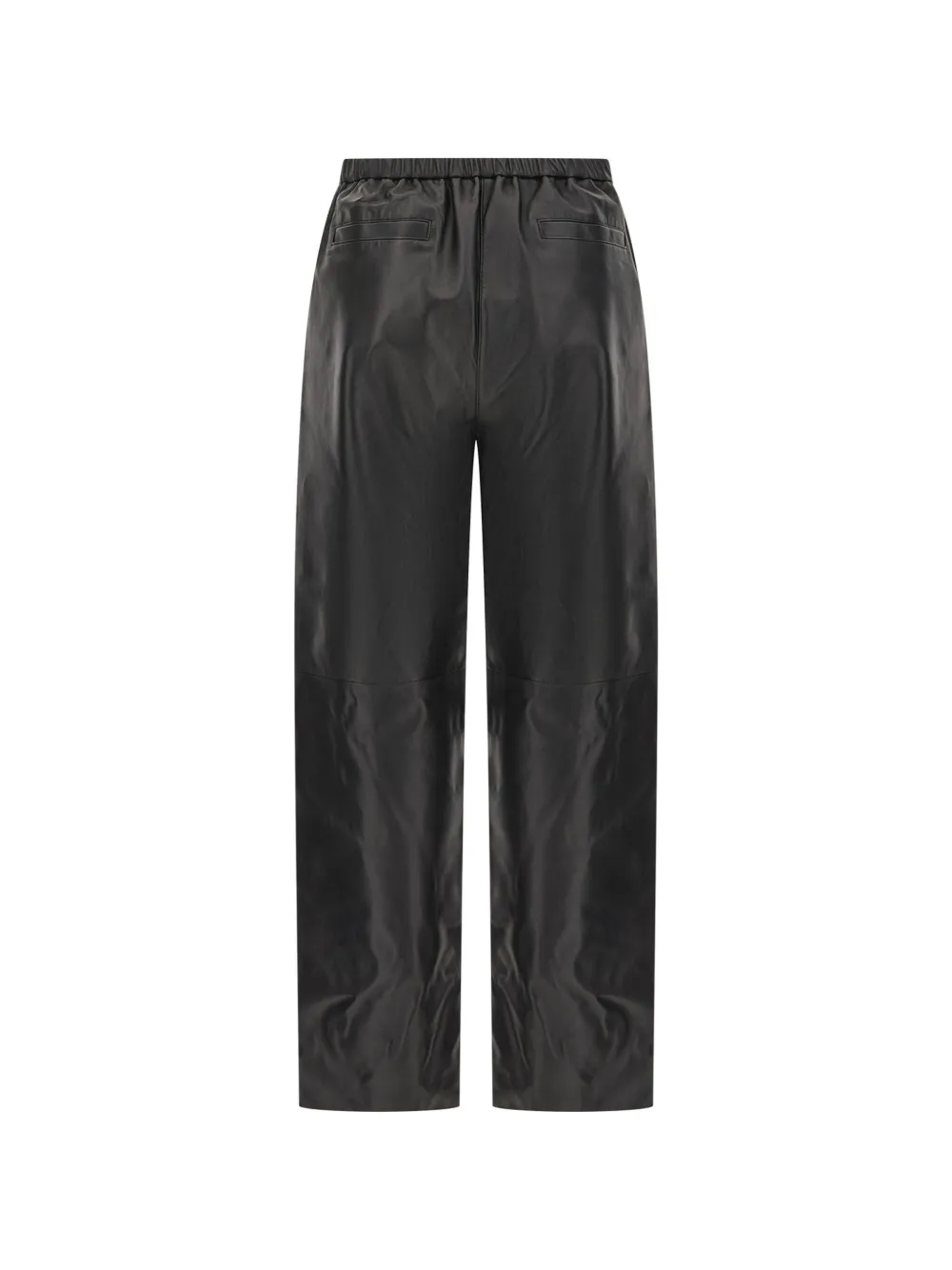 Antonelli elasticated-waist leather trousers Zwart