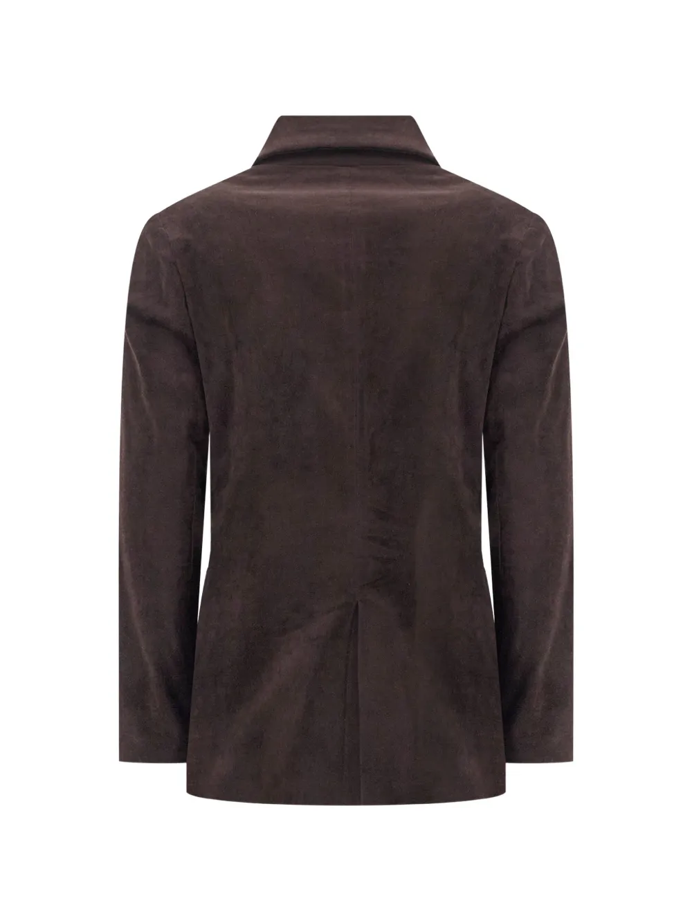 Antonelli double-breasted velvet jacket Bruin