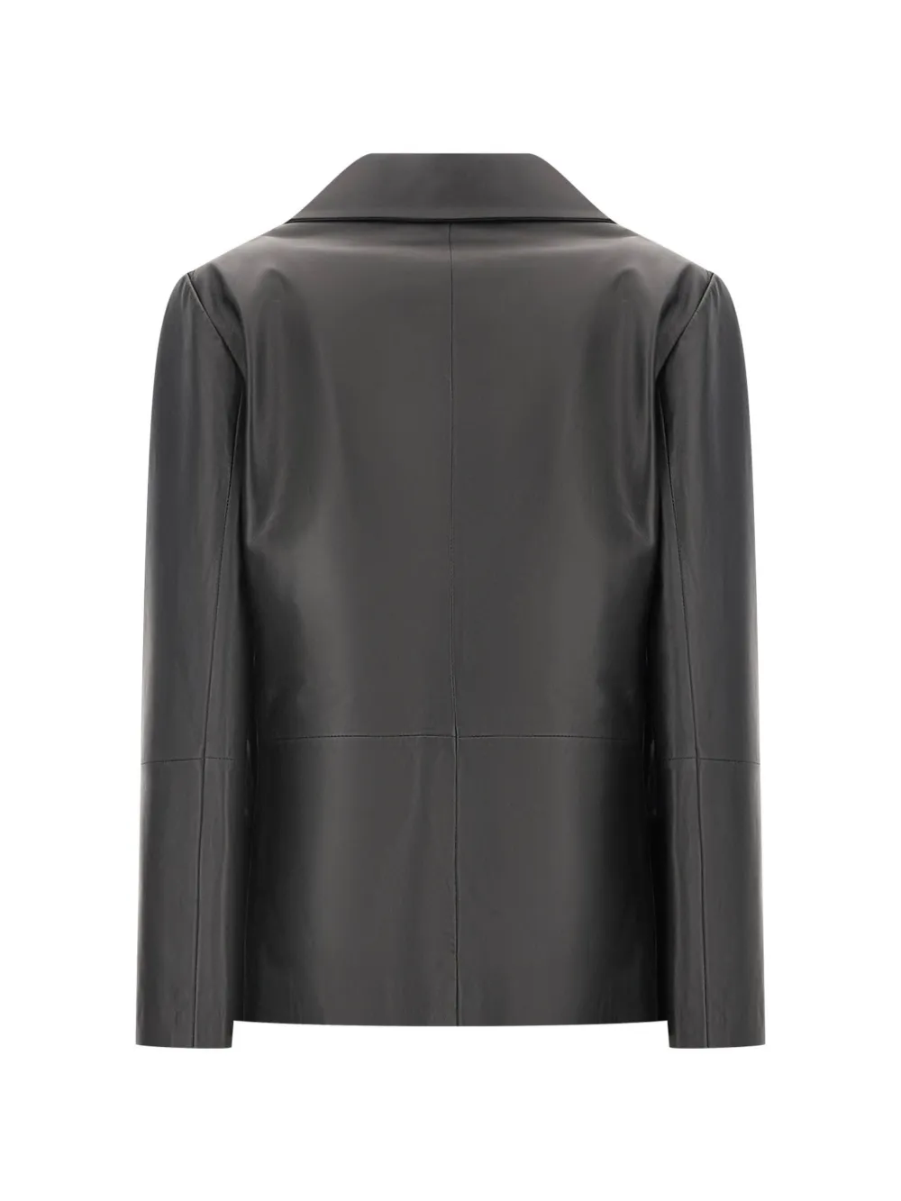 Antonelli single-breasted lambskin jacket Zwart
