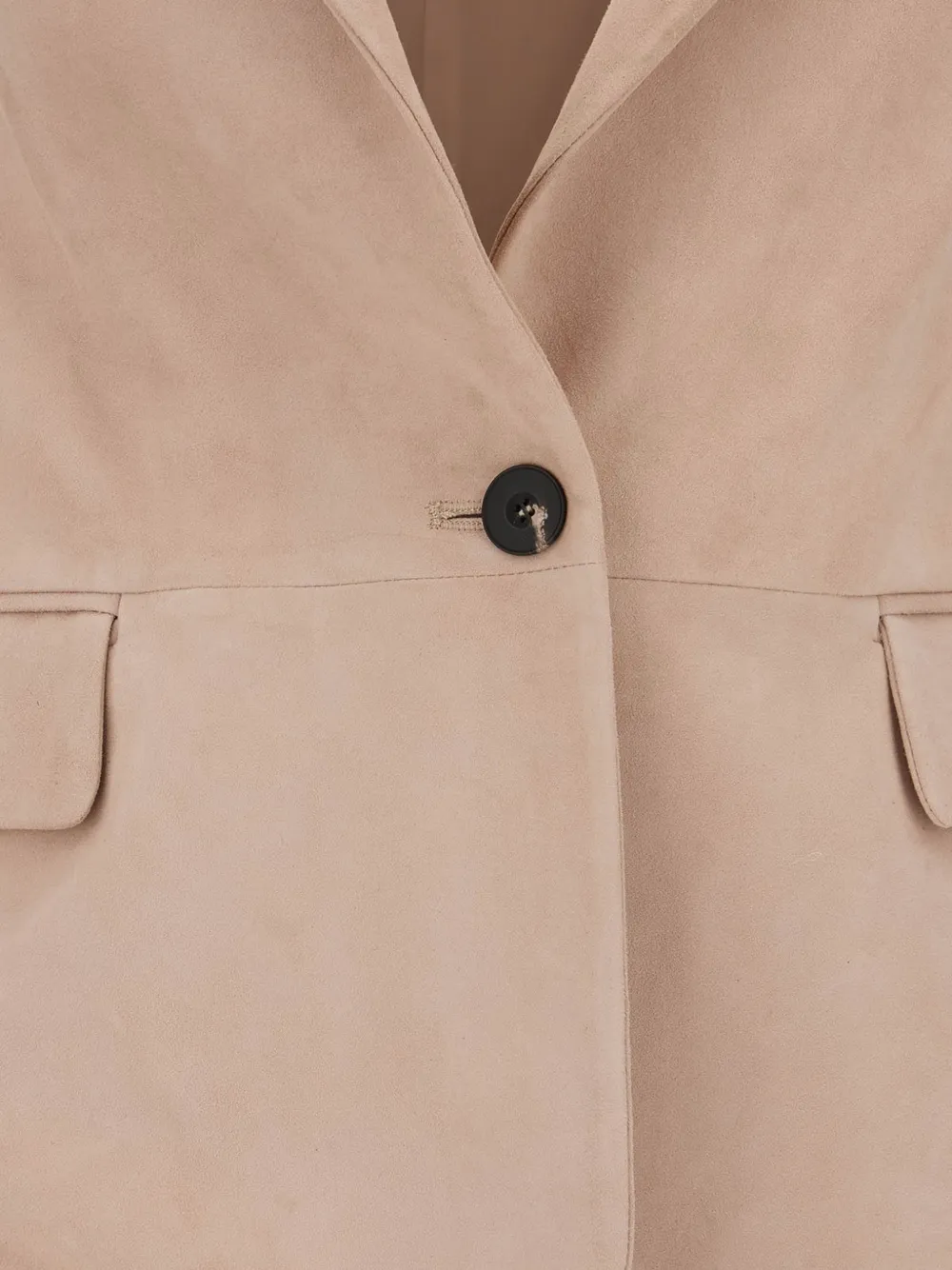 Antonelli suede single-breasted jacket Beige