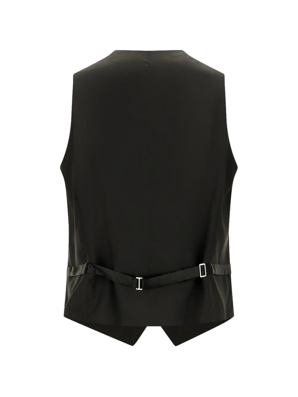 Corneliani rear-strap button-up waistcoat Zwart
