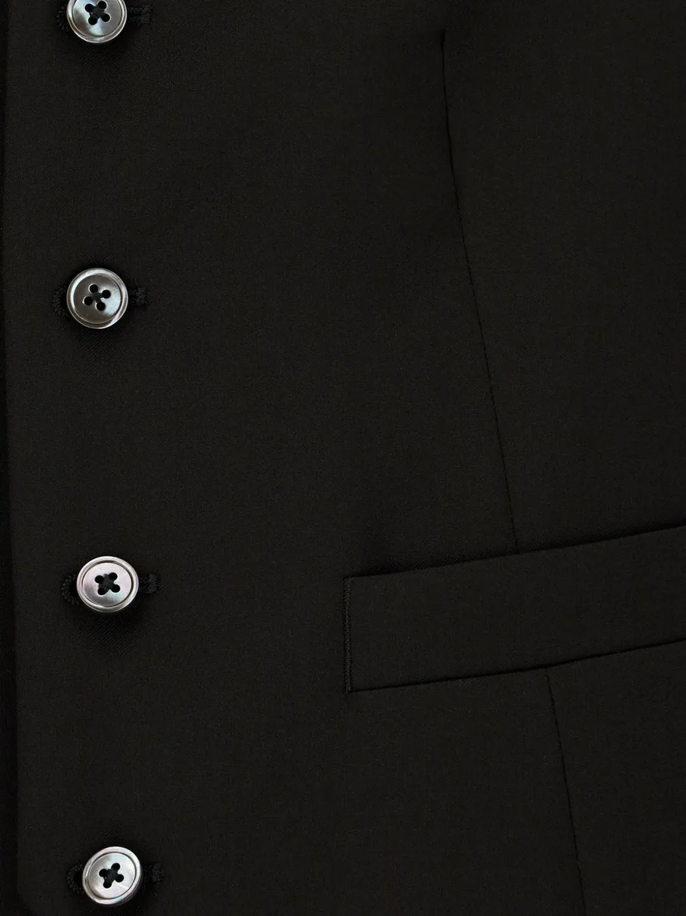 Corneliani rear-strap button-up waistcoat Zwart