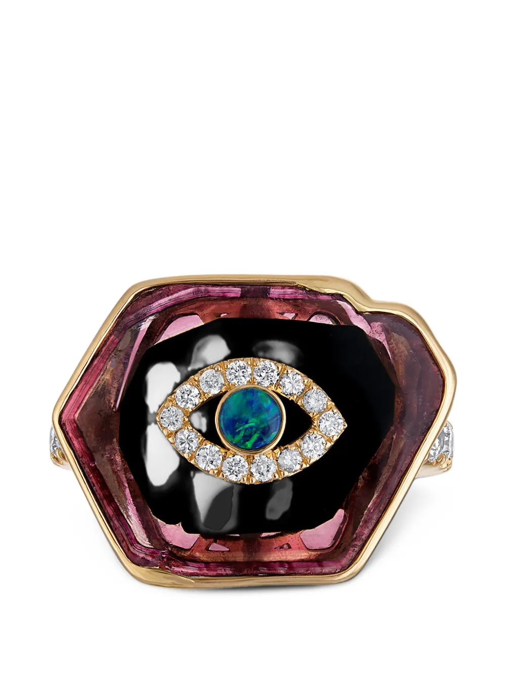 Eden Presley Divine Eye multi-stone ring - Oro