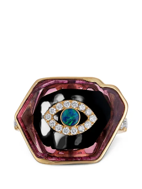 Eden Presley anillo Divine Eye con piedras