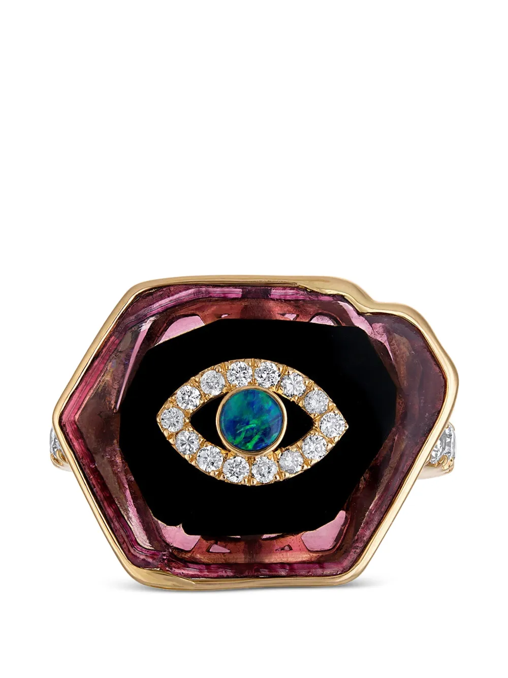 Eden Presley Divine Eye multi-stone ring - Oro
