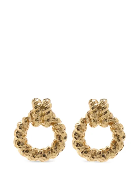 David Webb small Rope Doorknocker earrings