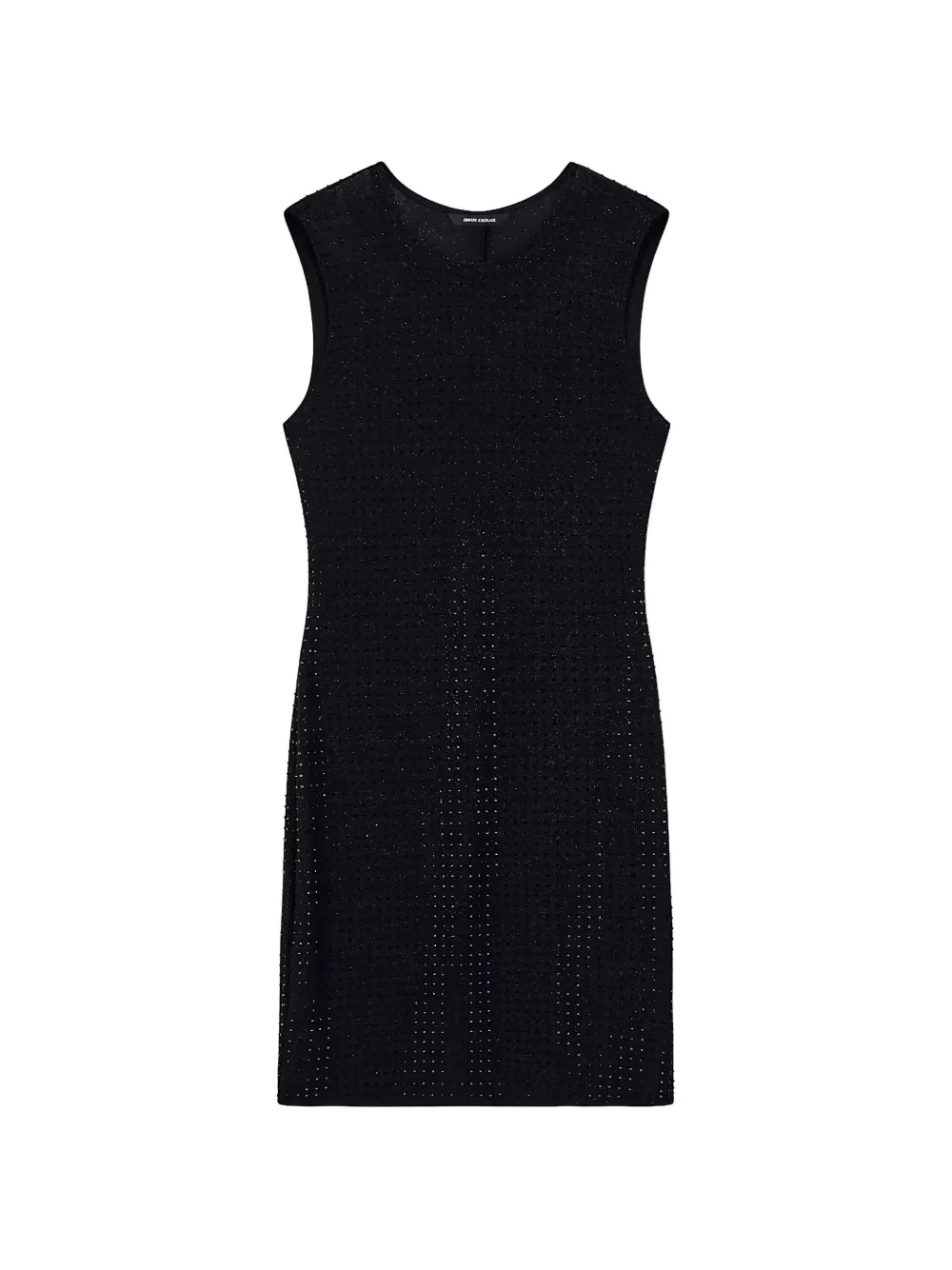 Armani Exchange strass-embellished sleeveless mini dress - Nero