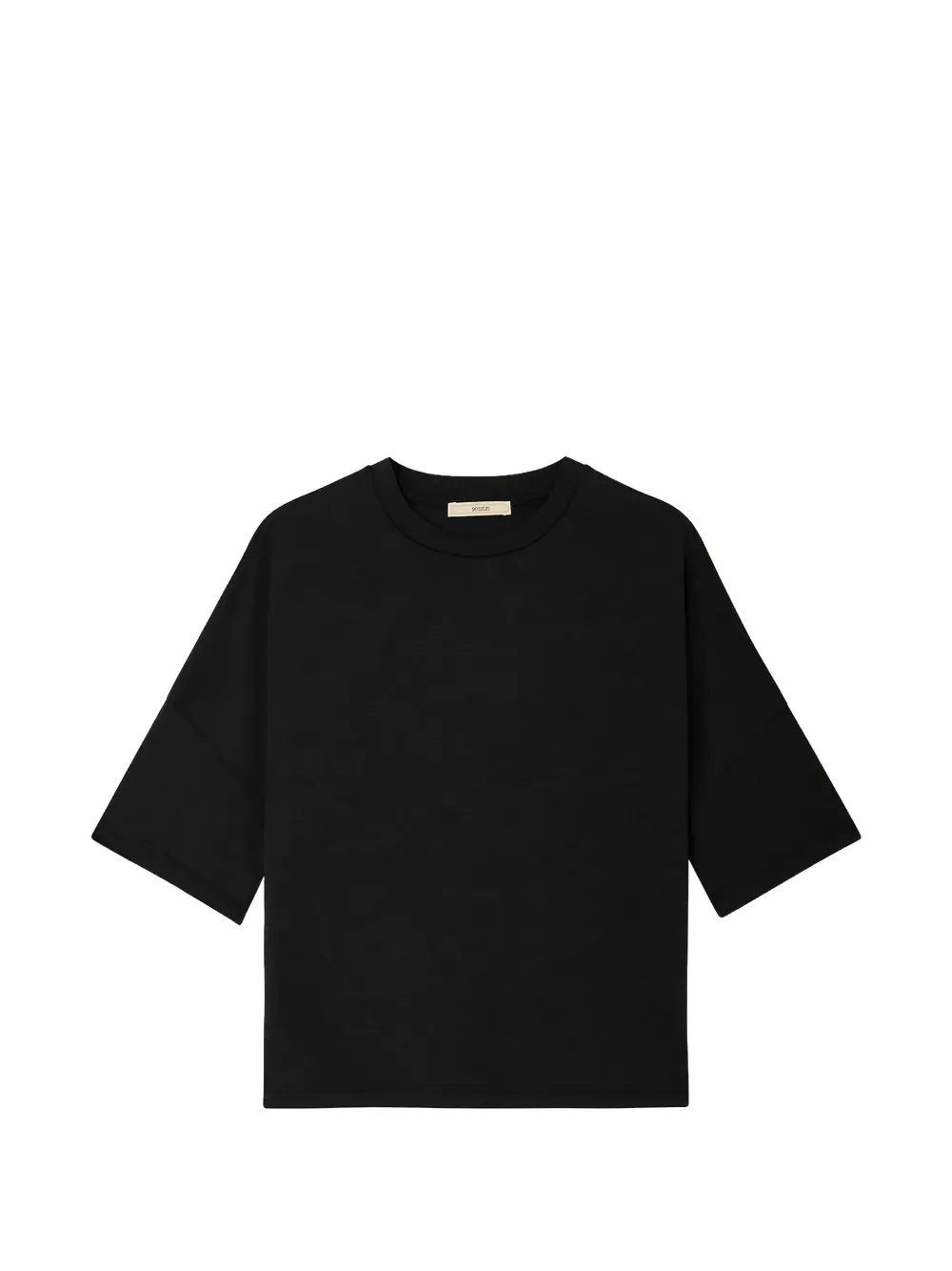 Sessùn Dorel T-shirt met verlaagde schouders Zwart