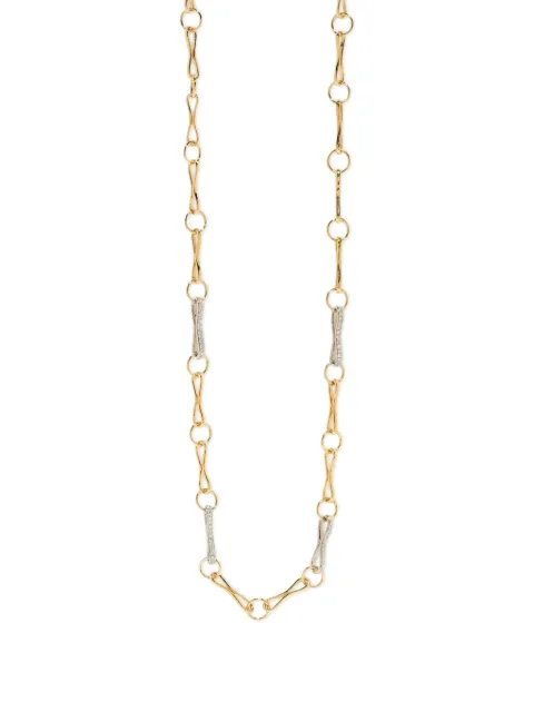 Azlee circle-link diamond necklace