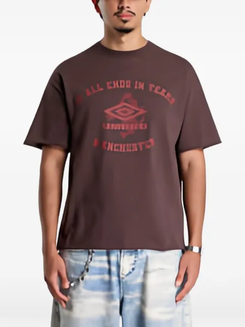 UMBRO x Slam Jam logo-print cotton T-shirt