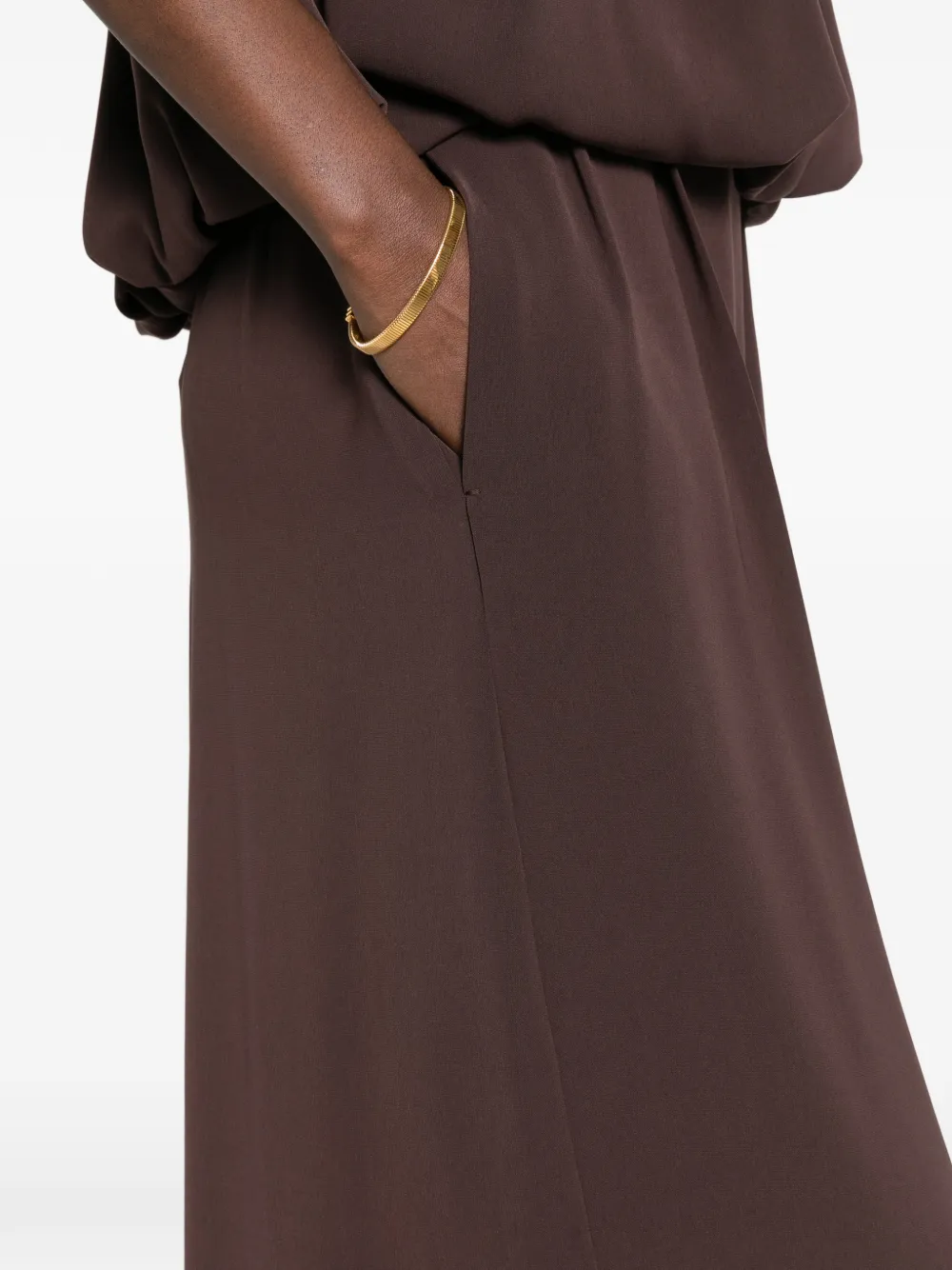 Max Mara Eabilita pleated palazzo pants Bruin