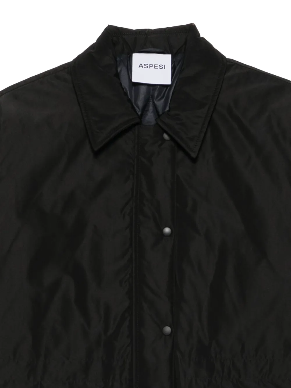 ASPESI flap-pocket padded jacket Zwart