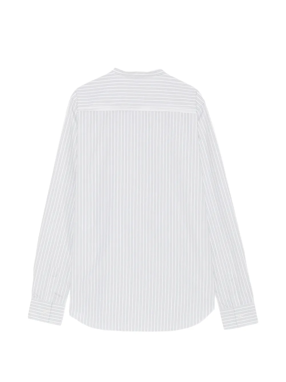ASPESI vertical-stripe band-collar shirt Wit