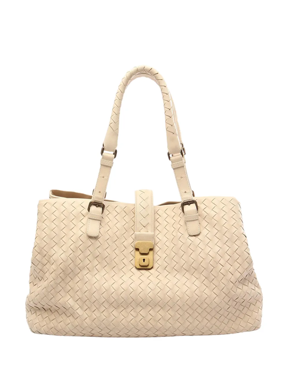 Bottega Veneta Pre-Owned 2000-2026 Medium Nappa Intrecciato Roma tote bag - Nude