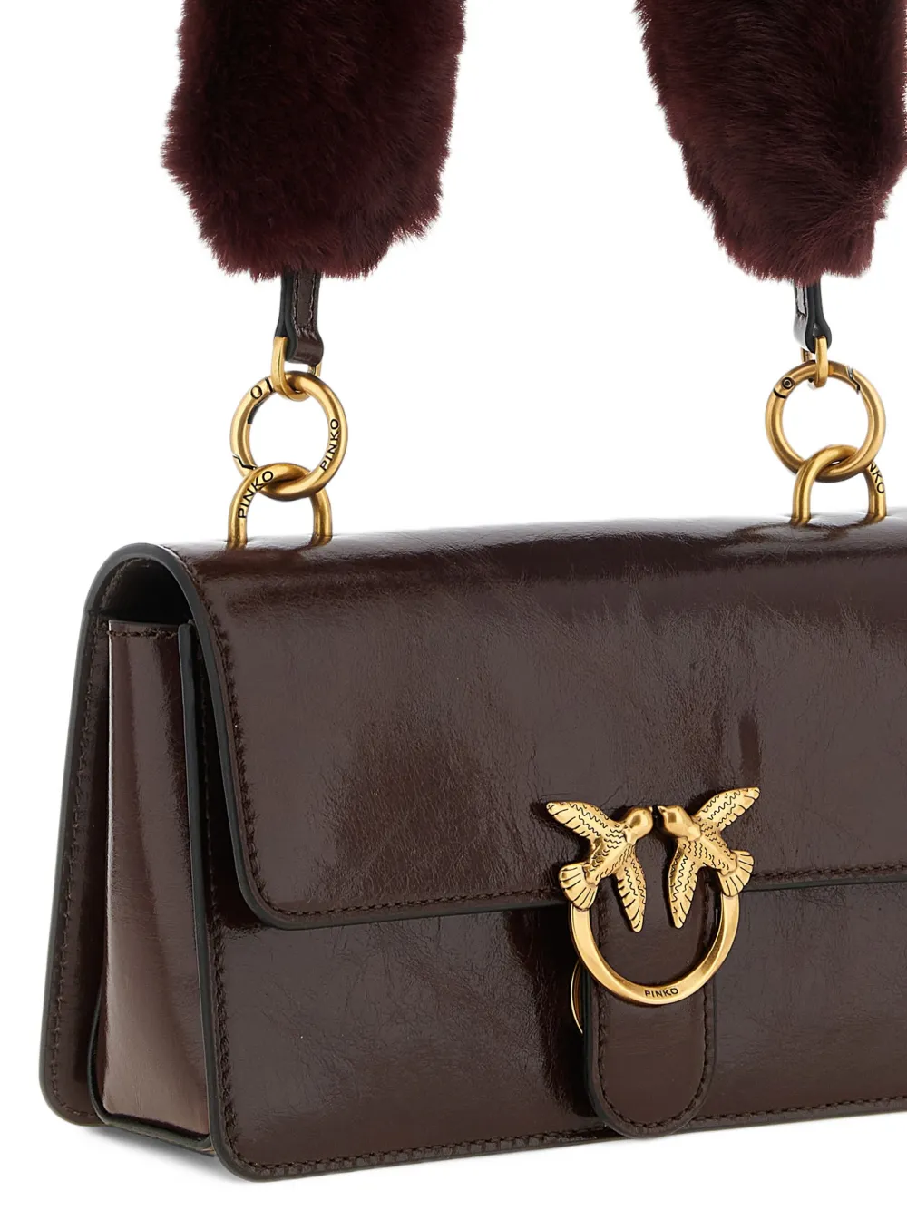 PINKO Love One mini shoulder bag Rood