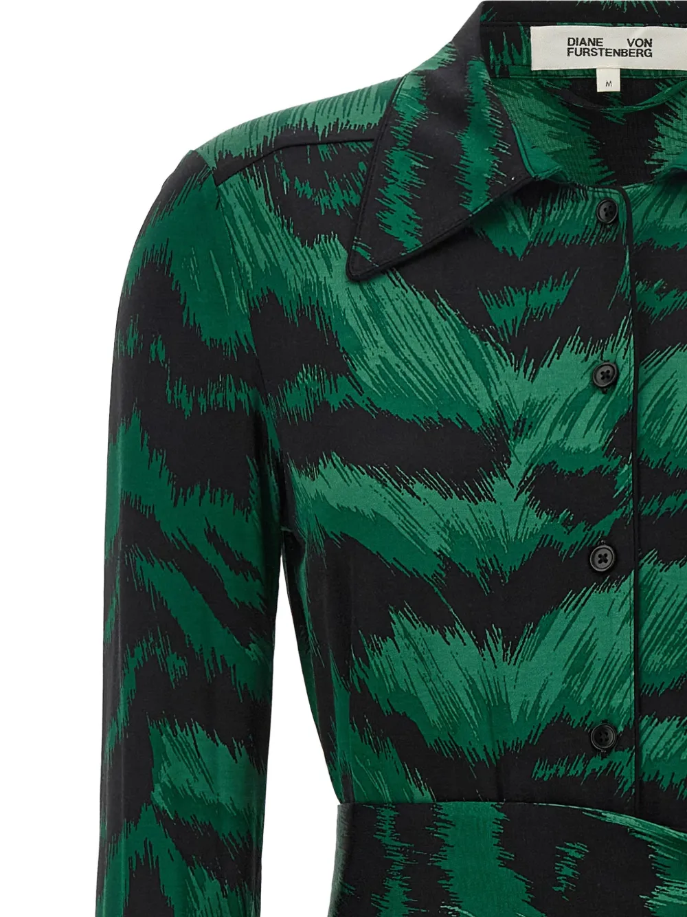 DVF Diane von Furstenberg Diane midi shirt dress Groen