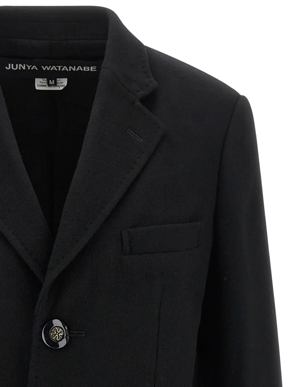 Junya Watanabe Jas met enkele rij juweelknopen Zwart