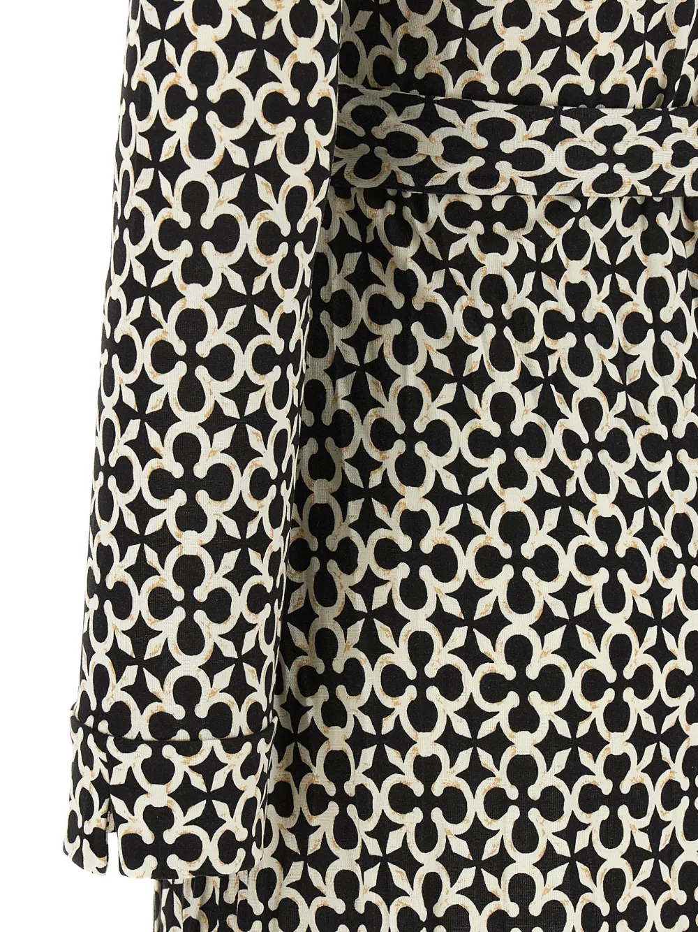 DVF Diane von Furstenberg Jeanne geometric-print wrap mini dress Zwart