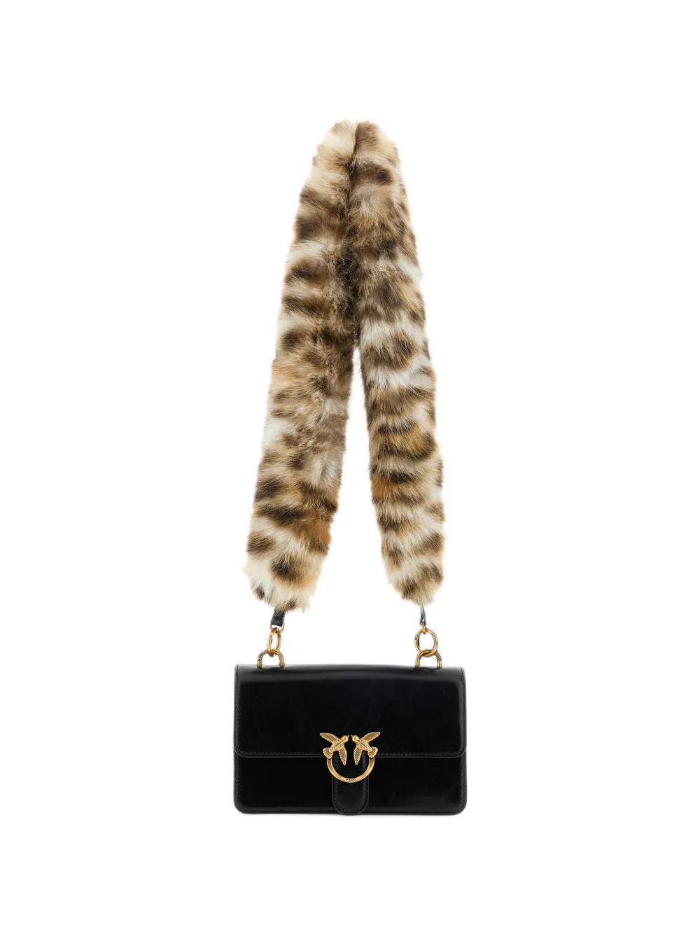 PINKO Love One mini shoulder bag Zwart