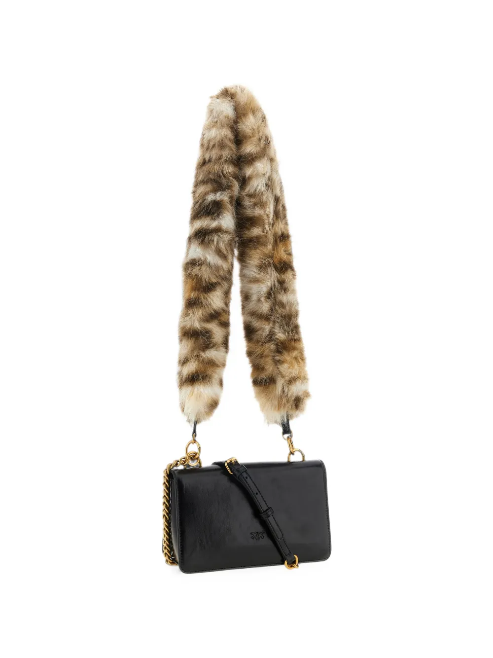 PINKO Love One mini shoulder bag Zwart