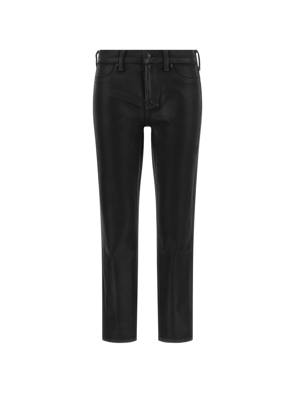 7 For All Mankind leather-effect coated jeans - Nero