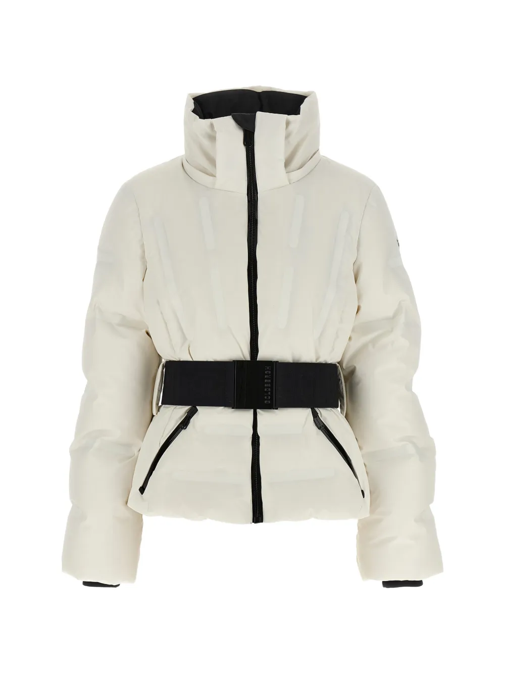 Goldbergh Umi embossed belted ski jacket - Weiß