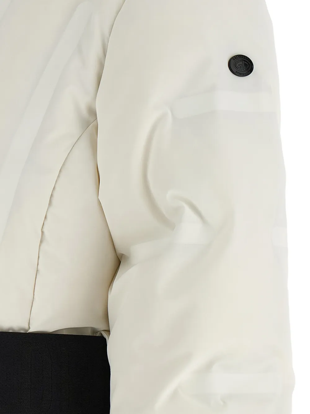 Goldbergh Umi embossed belted ski jacket Wit