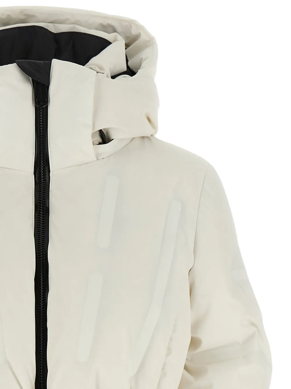 Goldbergh Umi embossed belted ski jacket Wit