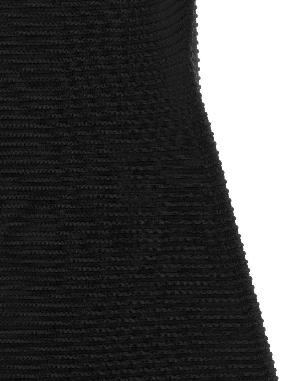 Pleats Please Issey Miyake Zig Zag Knit cocoon midi dress Zwart